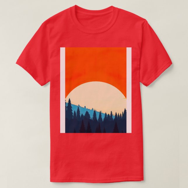 Orange Sundown 2 T-Shirt (Design Front)
