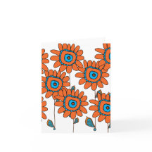 Orange Sunflower III by Cynthia Turner Designs