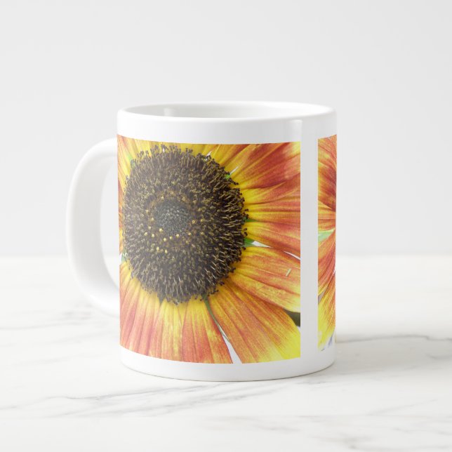 Orange Sunflower Mug (Front Left)