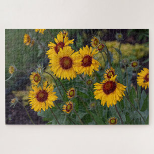 Orange Sunflowers – Bright Summer Photo Jigsaw Puzzle