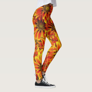 Orange Sunflowers Leggings