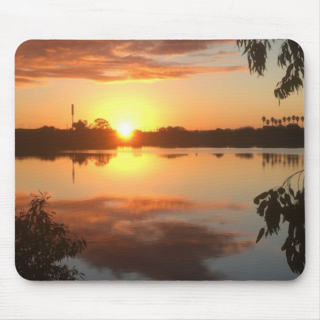 Orange Sunrise Mouse Mat (Front)