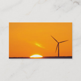 Orange Sunset Business Card