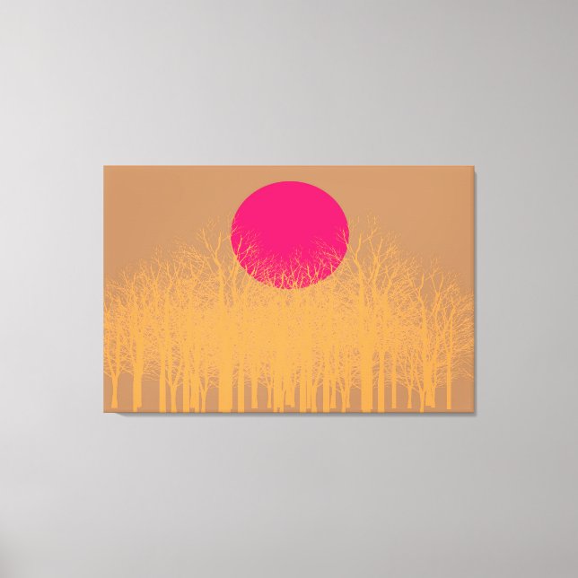 Orange Sunset Canvas Print (Front)