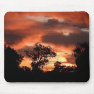 Orange Sunset Mouse Mat