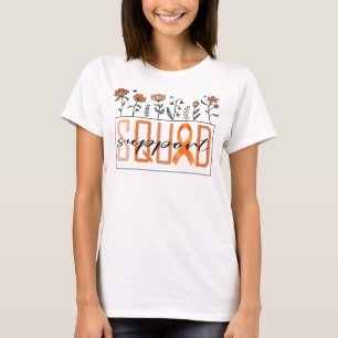 orange support squad leukemia cancer awareness T-Shirt