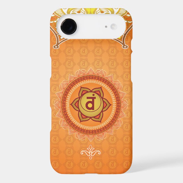 Orange Svadhisthana 2nd (Sacral) Chakra Phone Case (Back)