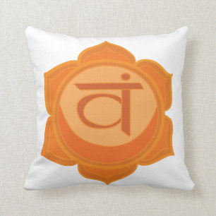 Orange Svadhisthana Sacral Chakra Cushion
