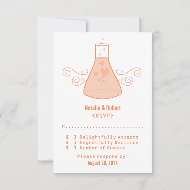 Orange Sweet Chemistry Response Card (Front)