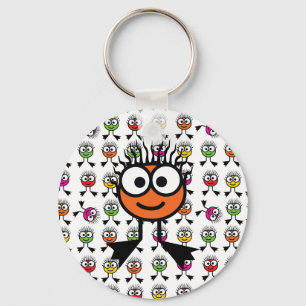 Orange Swim Character Keyring
