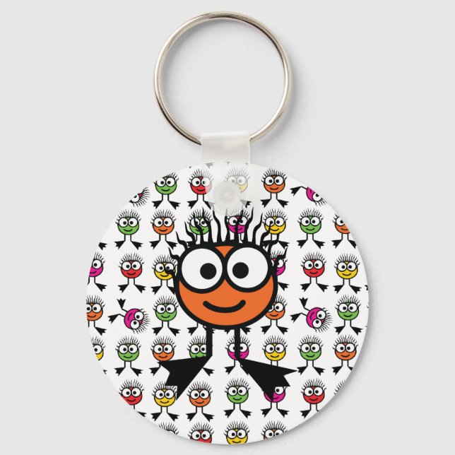 Orange Swim Character Keyring (Front)