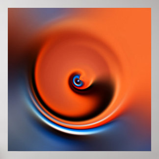 orange swirl poster