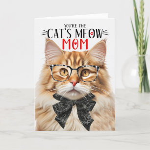 Orange Tabby Cat for Mum on Mother's Day Holiday Card