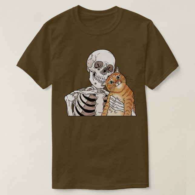 Orange tabby cat friend T-Shirt (Design Front)