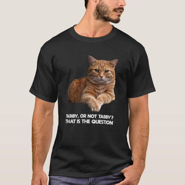 Orange Tabby Cat Funny Meme Gift  T-Shirt (Front)