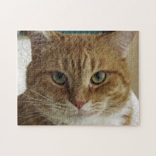 Orange Tabby Cat Jigsaw Puzzle (Horizontal)