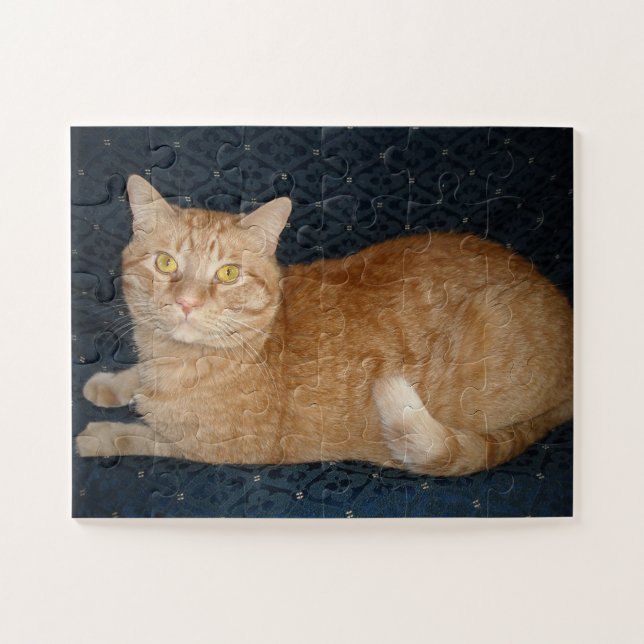 Orange Tabby Cat Jigsaw Puzzle (Horizontal)