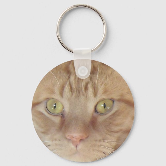 Orange Tabby Cat Key Ring (Front)