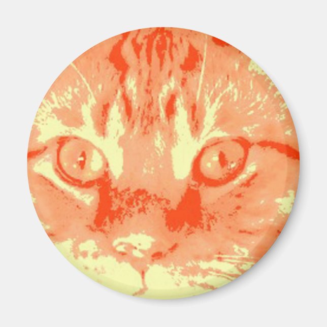 Orange Tabby Cat Magnet (Front)