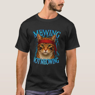 Orange Tabby Cat Meme Internet Sarcastic Mewing No T-Shirt