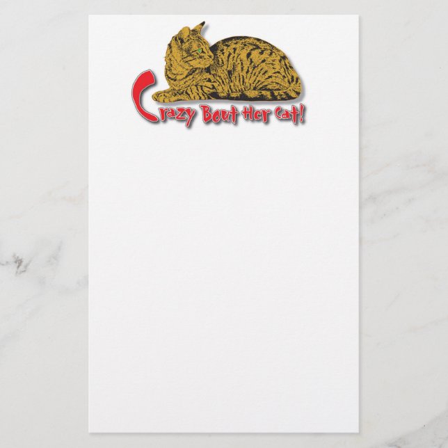 Orange Tabby Cat Stationery (Front)