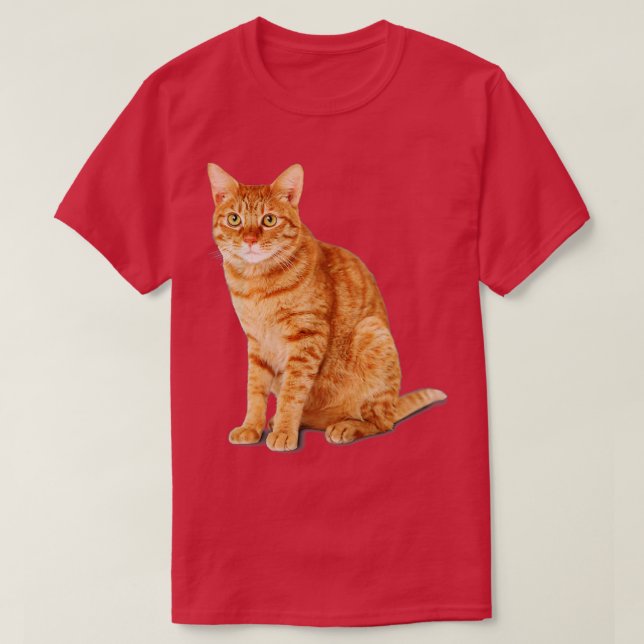 Orange Tabby Cat  T-Shirt (Design Front)