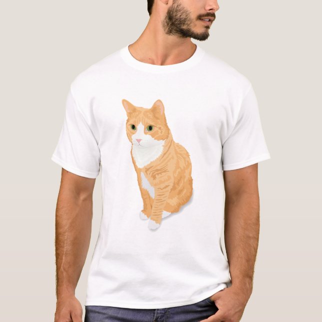 Orange Tabby Cat T-Shirt (Front)