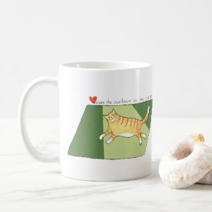 Orange Tabby Cat You are Sunbeam on the Carpet Coffee Mug