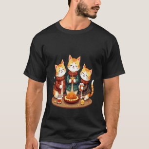 Orange Tabby Cats With Drams Scottish Themed Celeb T-Shirt