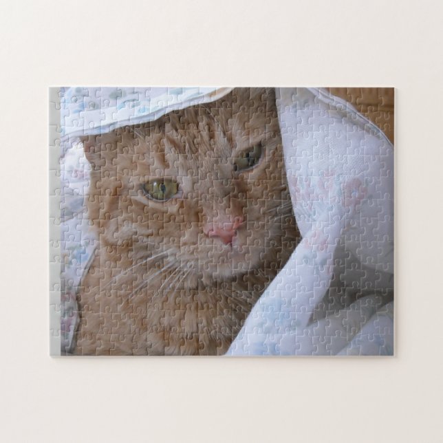 Orange Tabby Cuteness Jigsaw Puzzle (Horizontal)
