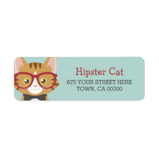 Orange Tabby Hipster Cat Kids