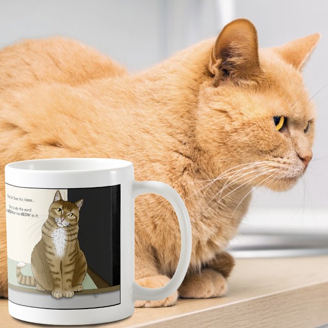 Orange Tabby Homeowner Funny Cat Coffee Mug (Creator Uploaded)