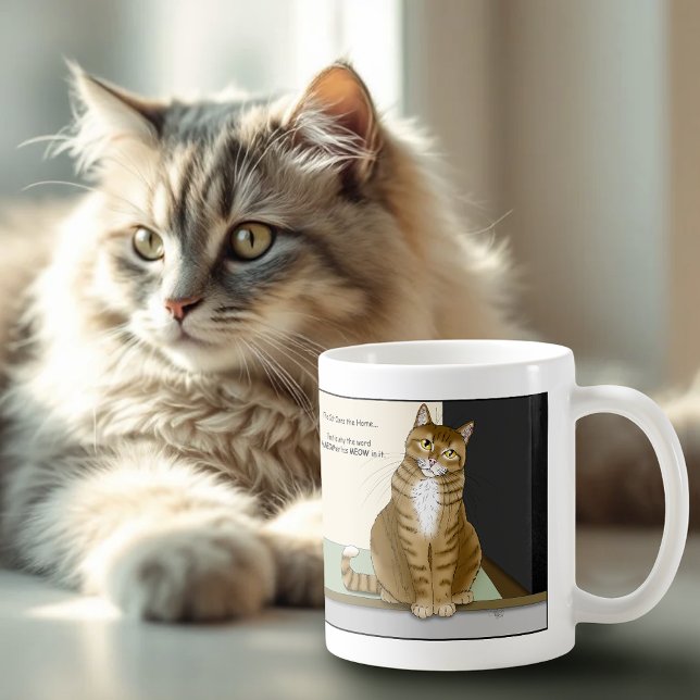 Orange Tabby Homeowner Funny Cat Coffee Mug (Creator Uploaded)