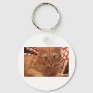 Orange Tabby Key Ring