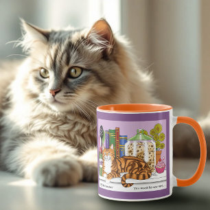 Orange Tabby Kitchen Counter Top Mug