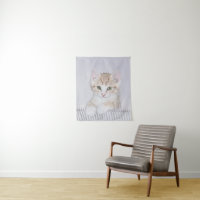 Orange Tabby Kitten Painting - Original Cat Art