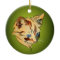 Orange Tabby Kitten with Blue Eyes Christmas