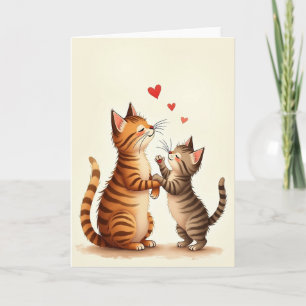 Orange Tabby Mothers Day Card