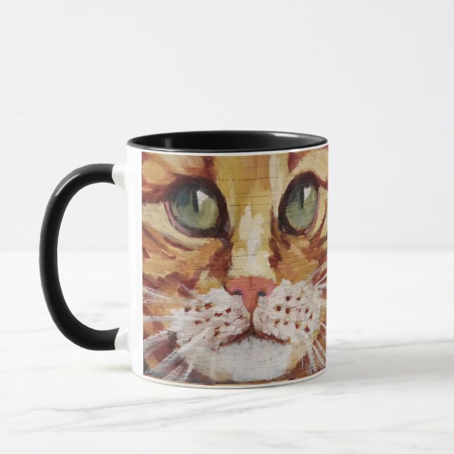 Orange Tabby Painting Detail Mug (Left)