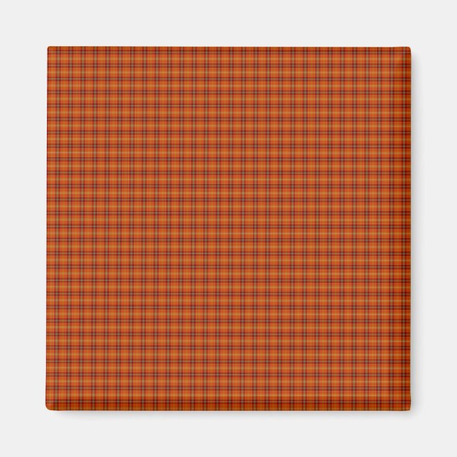 Orange Tartan Magnet (Front)