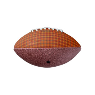 Orange Tartan Mini Football American Football