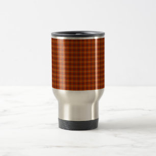 Orange Tartan Travel/Commuter Mug