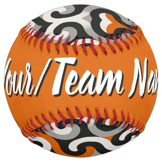Orange Team (personalise) Softball (Back)