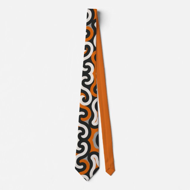 Orange Team (personalise) Tie (Front)