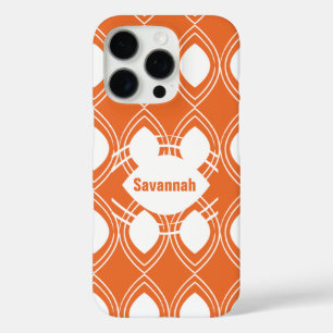 Orange Tear Drop Any Colour Personalised iPhone iPhone 16 Pro Case