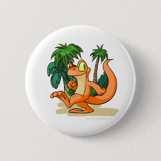 Orange Techo on a Mystery Island quest 6 Cm Round Badge