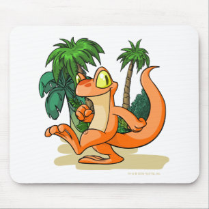 Orange Techo on a Mystery Island quest Mouse Mat