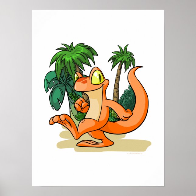 Orange Techo on a Mystery Island quest Poster (Front)