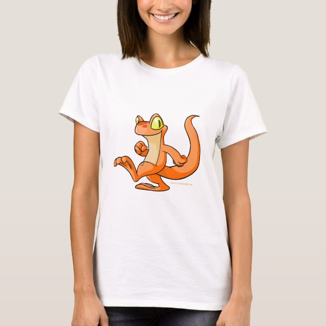 Orange Techo on a quest T-Shirt (Front)
