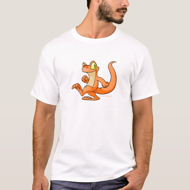 Orange Techo on a quest T-Shirt (Front)